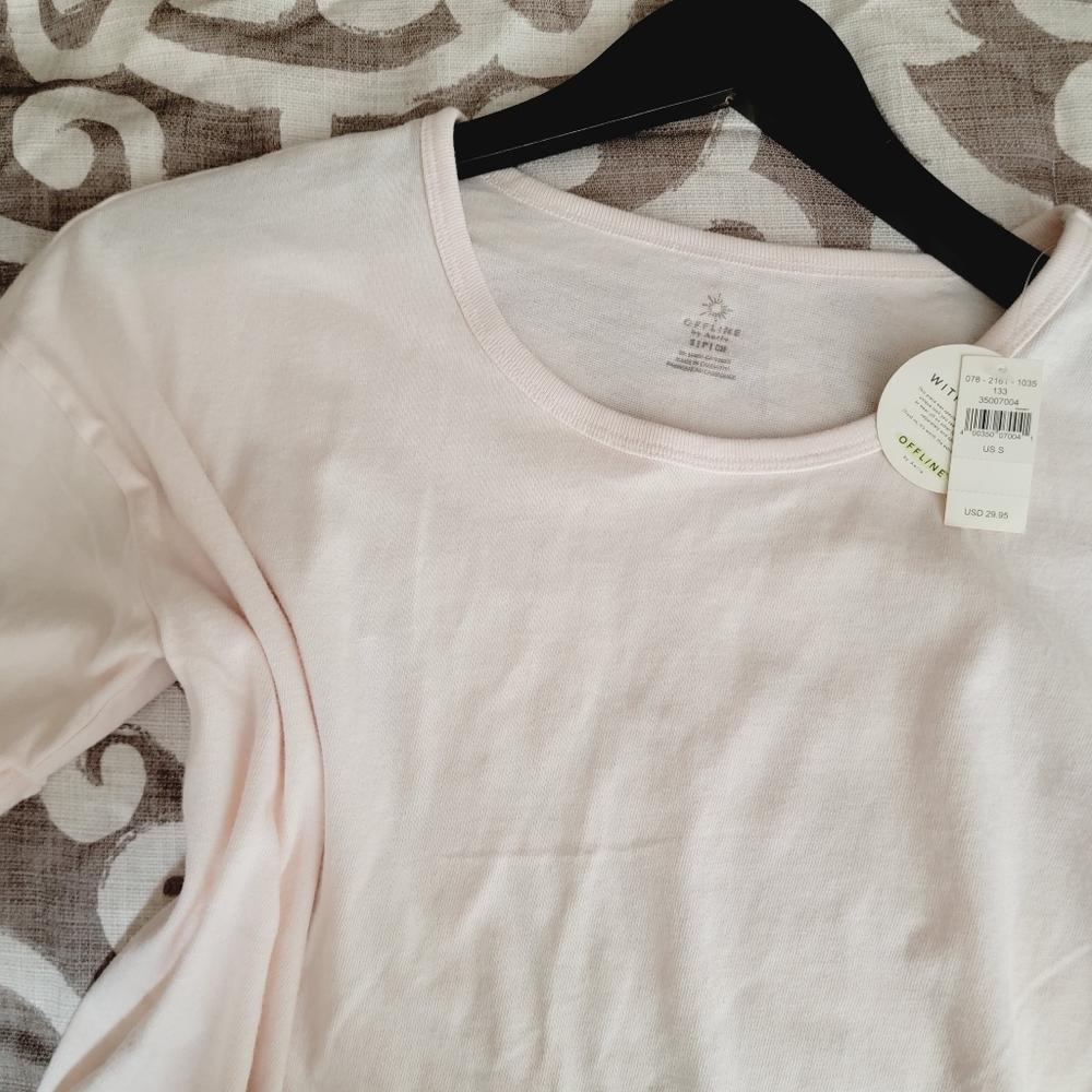 Aerie Round Neck Oversized Tee - Picture 2 of 6
